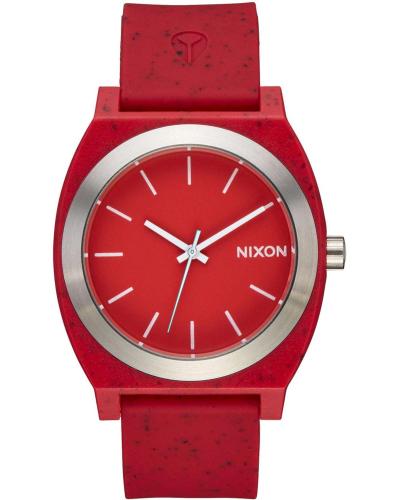 NIXON Time Teller OPP - A1361-200-00 , Red case with Red Rubber Strap