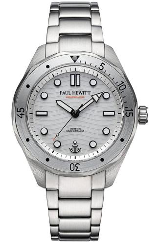 PAUL HEWITT Ocean Diver MARINIUM® Ocean Solar - PH-W-0328 Silver case with Stainless Steel Bracelet