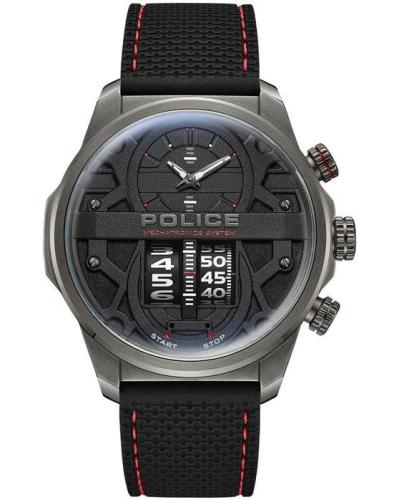 POLICE Rotorcrom - PEWJM0006505 , Grey case with Black Rubber Strap