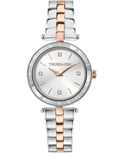TRUSSARDI T-Shiny Crystals - R2453145516, Silver case with Stainless Steel Bracelet