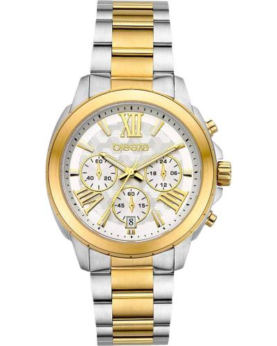 BREEZE Chronique Chronograph - 712481.1, Silver case with Stainless Steel Bracelet