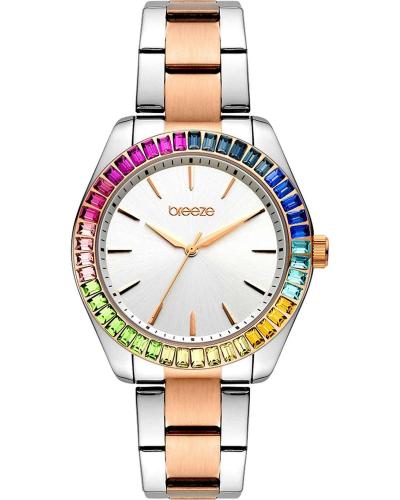 BREEZE Prismatic Crystals - 712411.1 Silver case with Stainless Steel Bracelet