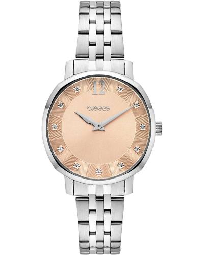 BREEZE Semplice Crystals - 612421.4, Silver case with Stainless Steel Bracelet