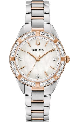 BULOVA Ladies Collection Sutton Crystal - 98R281 Silver case with Stainless Steel Bracelet