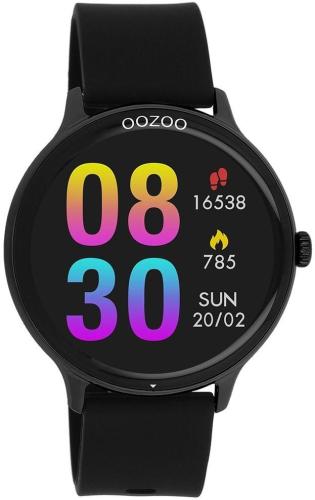 OOZOO Smartwatch - Q00134, Black case with Black Rubber Strap