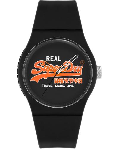 SUPERDRY Urban - SYG280BO, Black case with Black Rubber Strap