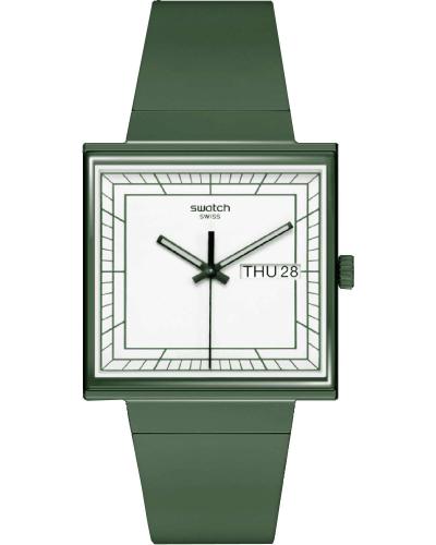 SWATCH What If...Green? - SO34G700, Green case with Green Rubber Strap