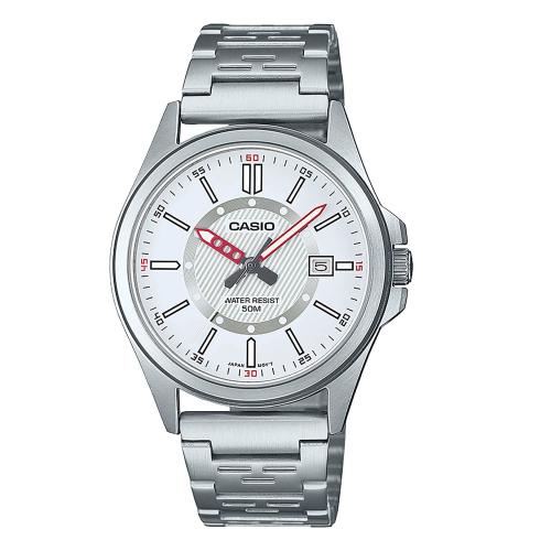 CASIO Collection Silver Stainless Steel Bracelet MTP-E700D-7EVEF
