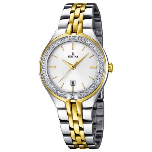 FESTINA Mademoiselle Crystals Two Tone Stainless Steel F16868-1
