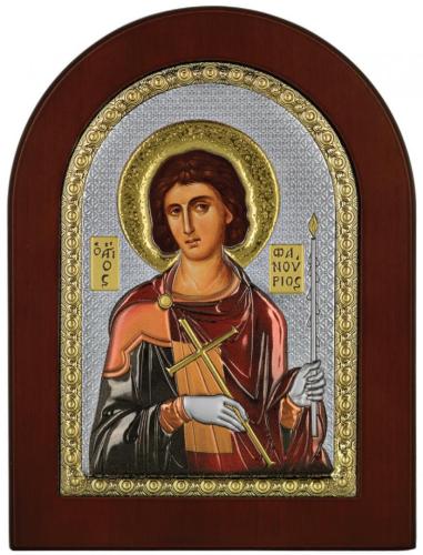 Ασημένια Εικόνα του Αγίου Φανουρίου MA-E1139-X-C