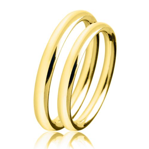 Κίτρινη Χρυσή Βέρα Γάμου WR490