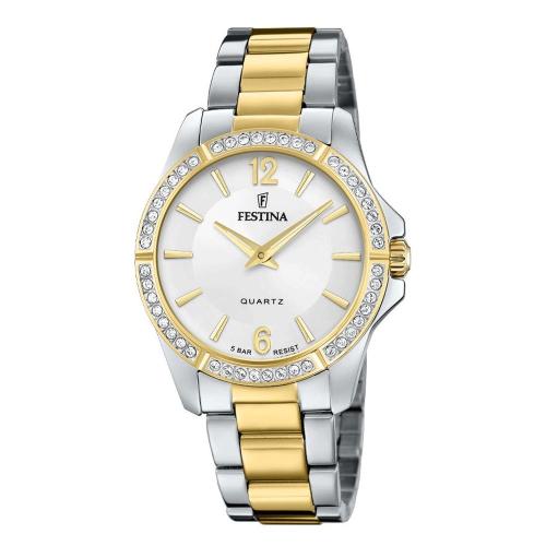 FESTINA Crystals Two Tone Stainless Steel Bracelet F20594/1