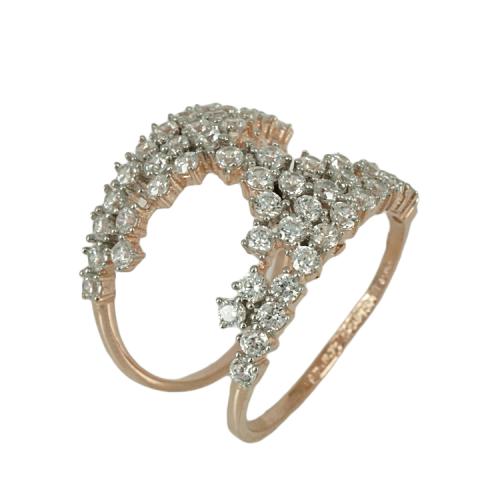 Jools Ασημένιο Ροζ Επιχρυσωμένο Δαχτυλίδι TR908037.1