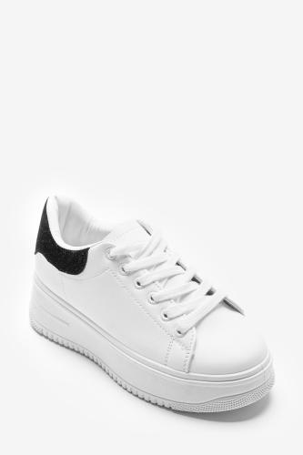 Δίσολα Sneakers 022198 ΛΕΥΚΟ/ΜΑΥΡΟ