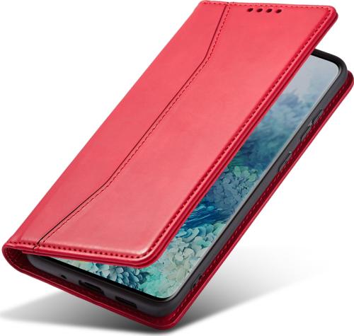 Bodycell PU Leather Wallet θήκη για Xiaomi 11T Pro 5G. Red