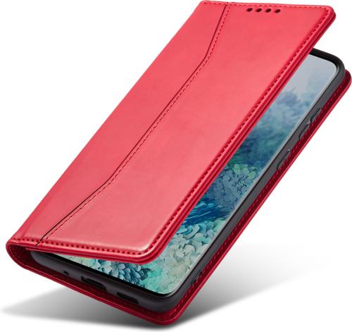 Bodycell PU Leather Wallet θήκη για Xiaomi Pocophone X3 GT. Red