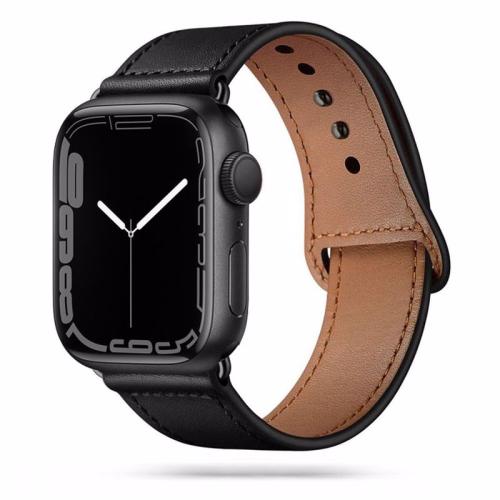 Tech-Protect LeatherFit λουράκι για Apple Watch (38/40/41mm). Black