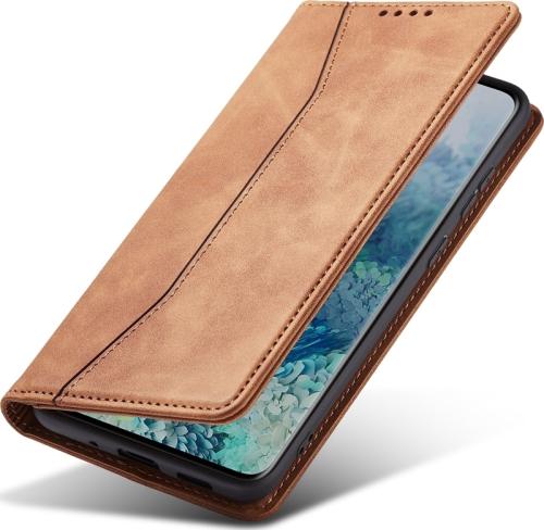 Bodycell PU Leather Wallet θήκη για Xiaomi Poco M3 Pro 5G / Redmi Note 10 5G. Brown