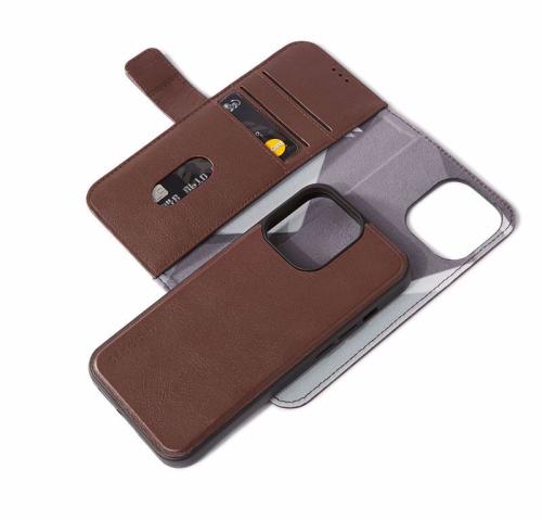 Decoded Leather Detachable Wallet 2in1 θήκη για iPhone 13 Pro. Brown