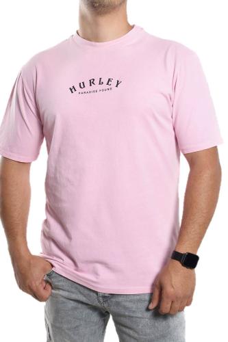 Ανδρικό T-Shirt με Στάμπα Ροζ