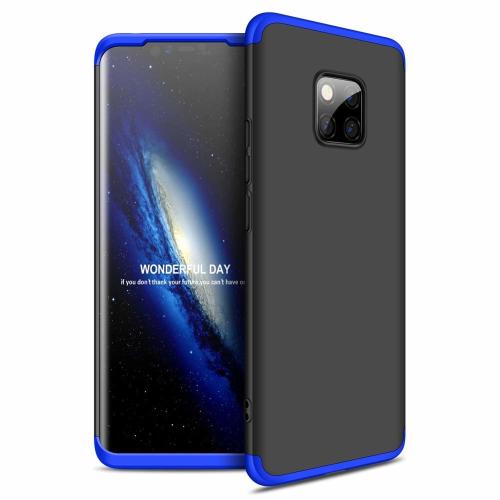 GKK 360 Protection Front and Back Case Full Body for Huawei Mate 20 Pro - Black & Blue
