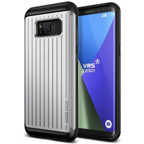 VRS Design Hard Drop Case for Samsung Galaxy S8 Plus - Waved Light Silver