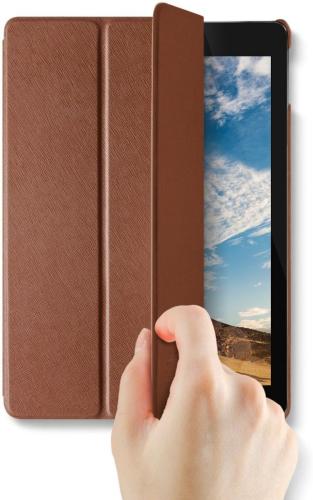 VRS Design Saffiano K1 leather case for Apple iPad Pro 10.5 - Dark Brown