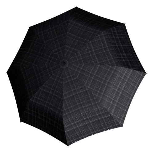 Knirps πτυσσόμενη ομπρέλα με καρό σχέδιο και λουράκι καρπού 
