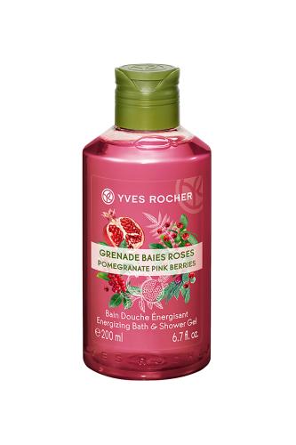 Yves Rocher Energizing Bath and Shower Gel Pomegranate Pink Berries 200 ml - 07289