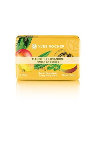 Yves Rocher Energizing Soap Mango Coriander 80 gr - 44059
