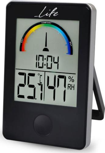 LIFE WES-100 iTemp Ψηφιακό Θερμόμετρο και Υγρόμετρο εσωτερικού χώρου με Ρολόι 5353