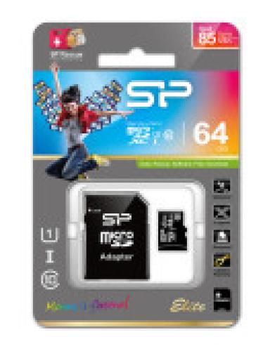 64GB MicroSD card Elite class 10 UHS1 w/SD Adaptοr 64U