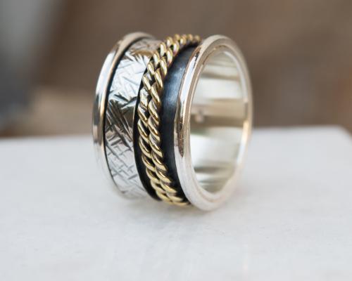 Unisex φαρδύ δαχτυλίδι