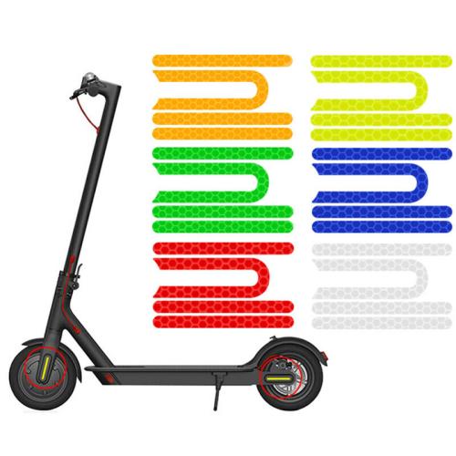 Ανταλλακτικά μπροστινά & πίσω φωσφορίζοντα αυτοκόλλητα σε διάφορα χρώματα για scooter Xiaomi M365/Pro