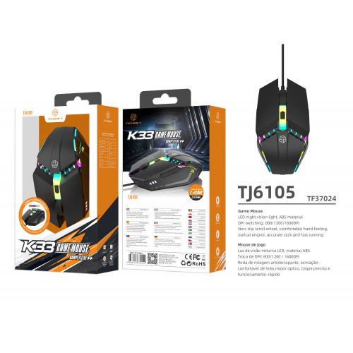 K33 Game Mouse With 1.4M Black Wire