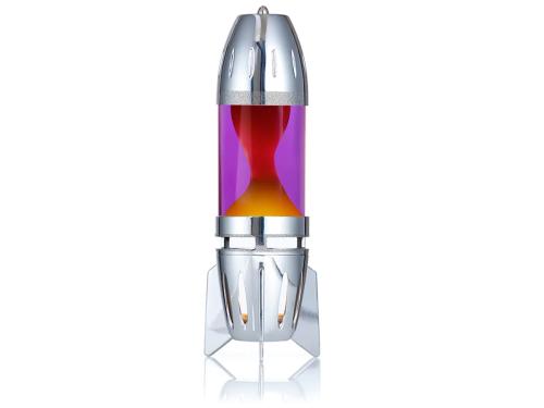 Mathmos - Κηροπήγιο Lava Lamp Fireflow Violet/Orange 14 εκατοστά ύψος και 6 εκατοστά διάμετρος