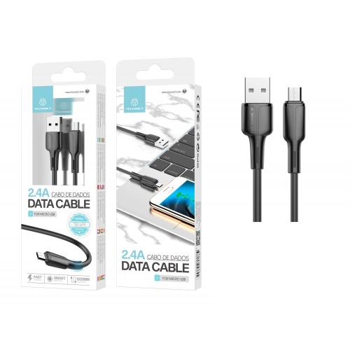 Data Cable 1M Micro Usb Black 2.4A