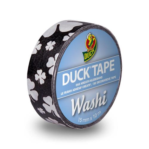 DuckTape Washi Black Cloverleaf - 15χιλ x 10μ