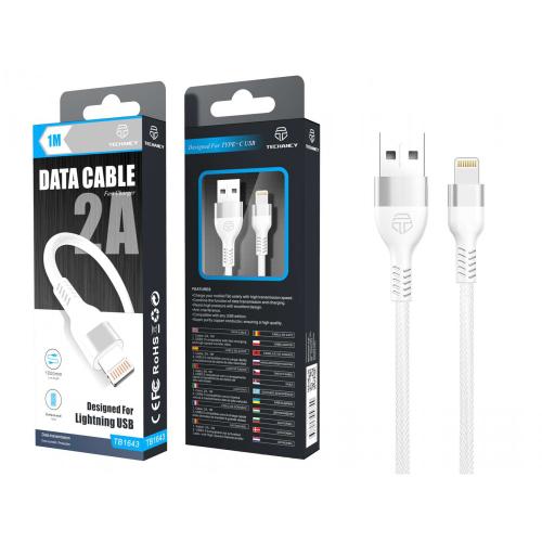 Fast charge Cable Lightning to USB for iPhone - 1μ.