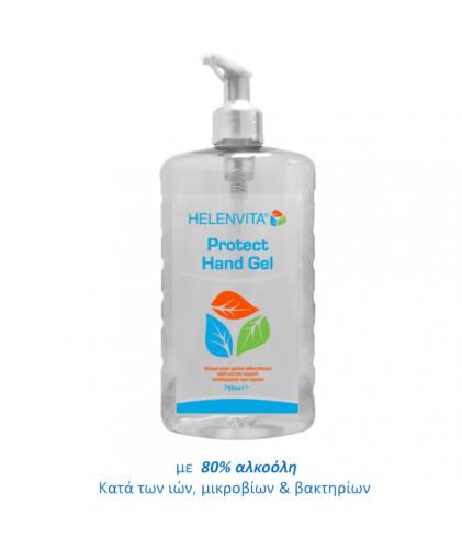 Helenvita Protect Hand Gel Αντισηπτικό Gel Χεριών 750ml με αντλία