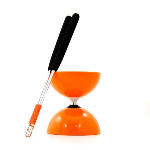 Juggle Dream Big Top Diabolo and Aluminium Hand Sticks Orange