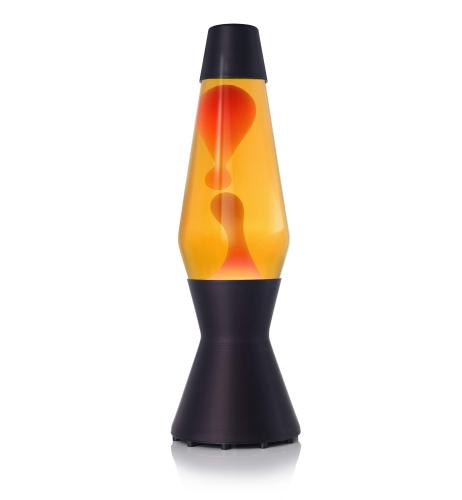 Mathmos - original Astro Black lava lamp Yellow/Orange