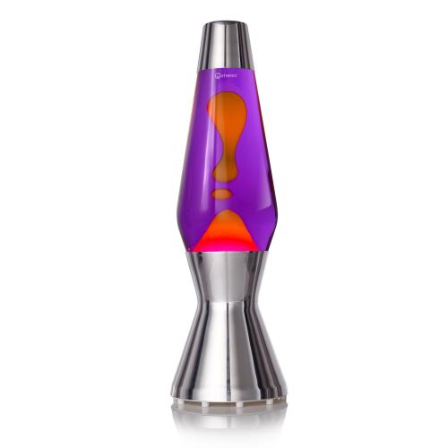 Mathmos - original Astro Silver lava lamp Violet/Orange