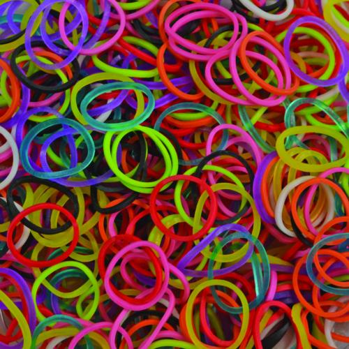 Χρωματιστά λαστιχάκια για τον αργαλειό Rainbow Loom