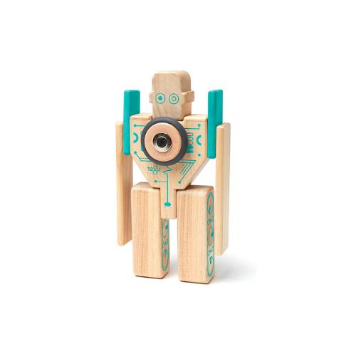 Tegu Magbot Magnetic Wooden Blocks Future Collection, 9 pieces