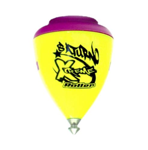 Trompos Space Saturno Xtreme Spinning Top - Roller tip Yellow / Purple
