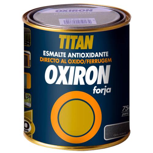 Χρώμα Αντισκωριακό Με Ρινίσματα Μετάλλου TITAN OXIRON FORJA GRIS 750ml