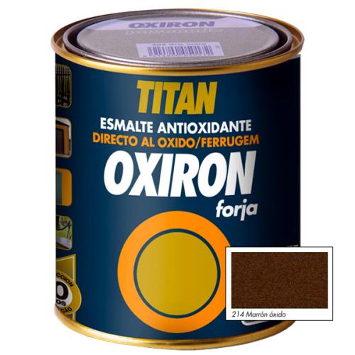 Χρώμα Αντισκωριακό Με Ρινίσματα Μετάλλου TITAN OXIRON FORJA MARRON 750ml