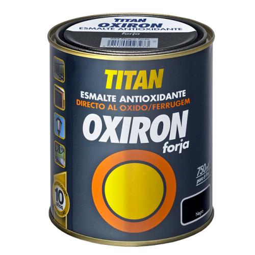 Χρώμα Αντισκωριακό Με Ρινίσματα Μετάλλου TITAN OXIRON FORJA NEGRO 750ml