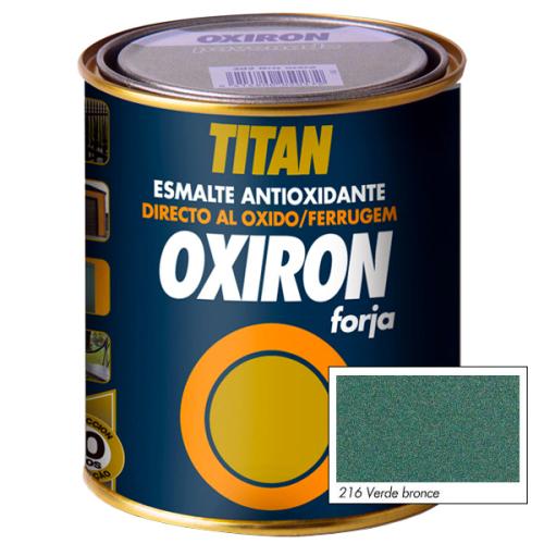 Χρώμα Αντισκωριακό Με Ρινίσματα Μετάλλου TITAN OXIRON FORJA VERDE 750ml
